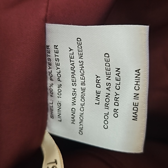 TS Couture Purple Satin Velvet Sequin Deep V Long Sleeve Formal Gown - Picture 7 of 8